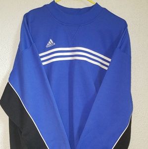 Adiddas Blue, white and Black Pullover Sweater